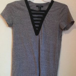 Forever 21 Deep v neck t shirt dress